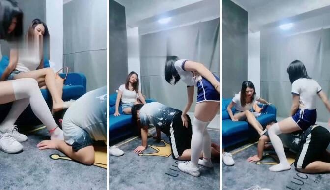 &quot;Tingting|Developing best friends to do S training with white silk stockings