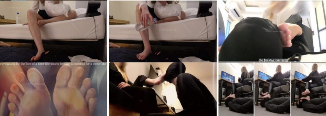 PrincessMJ | The most beautiful Korean bully in Season 5, PrincessMJ, kowtows, licks the soles, smells and licks the feet, torturing the cuckold slave and moving to the station