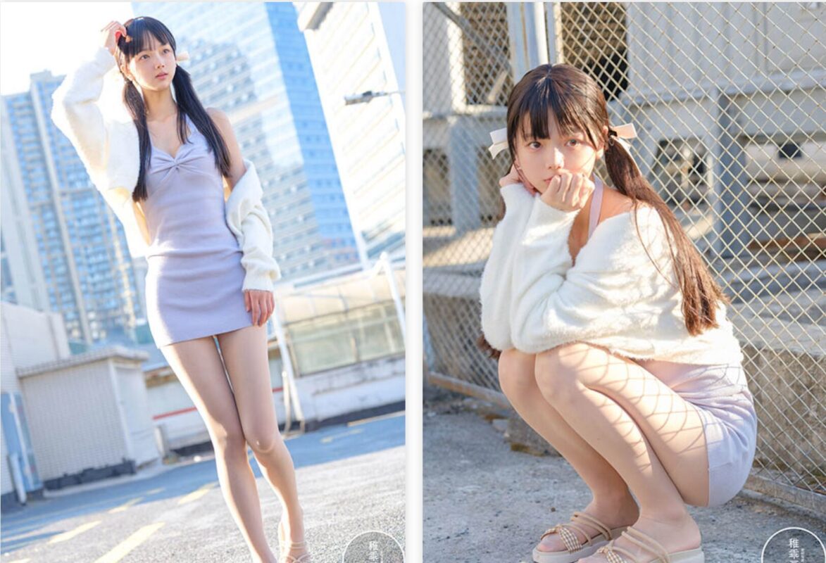 Childish picture album stockings photo set video download | Yeye Lolita Rooftop parking lot meat shreds (with video)