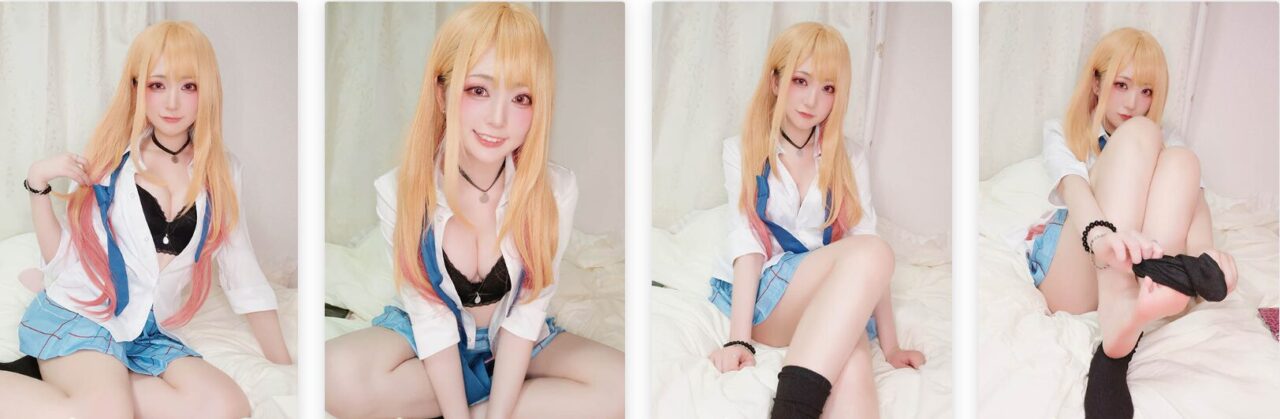 Yuki Tei Foot Model Cosplay Album Download | Kitagawa Uimome Black Short Cotton Socks